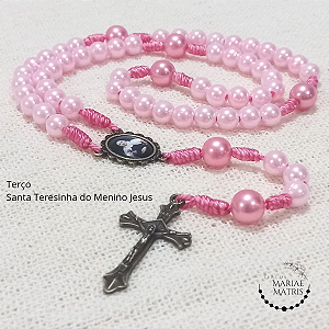 Terço Santa Teresinha / Cor de Rosa