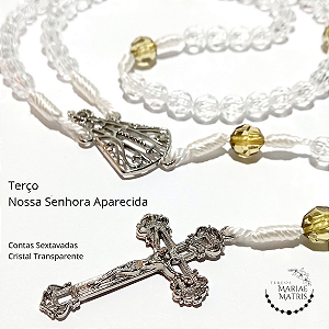 Terço Nossa Senhora Aparecida / Conta Sextavada