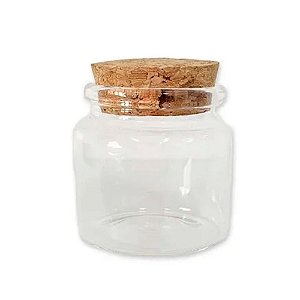 Pote de Vidro com Tampa de Rolha - 4x5cm - 50ml - 420 unidades - Rizzo Import
