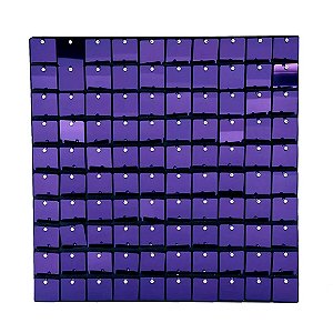 Painel Metalizado Shimmer Wall Roxo Nacarado - 30x30cm - 100 unidades - Rizzo Import