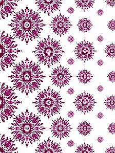 Tecido Malha Fluid Mandala Azul com Elastano para Roupa Feminina Vestidos conjuntos blusinhas leve e fresco
