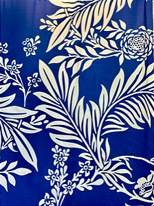 Tecido Crepe Folhas Tiffany azul Vermelho Colorido vestido blusinhas canga macacão blusa camisa pano leve e fresco