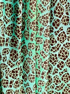 Tule de Malha 3 opções de cores com elastano Animal Print para Vestidos, Saia, Blusa