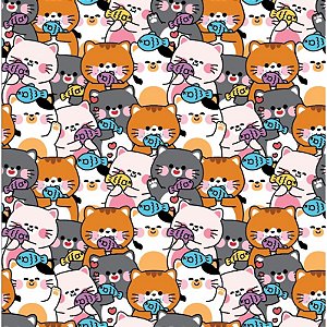 TECIDO CREPINHO GATINHO PARA CONFECÇÃO DE VESTIDOS, SAIAS, BLUSAS, ETC