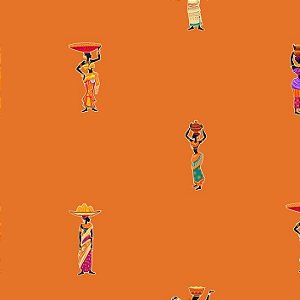 TECIDO CREPINHO AFRICANA TRIBAL ÉTNIA PARA CONFECÇÃO DE VESTIDOS, SAIAS, BLUSAS, ETC