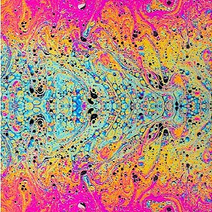 TECIDO FLUID MARMORIZADO COLORIDO VIBRANTE PARA CONFECÇÃO DE VESTIDOS, SAIAS, BLUSAS, ETC