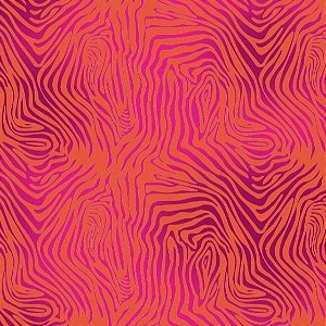 TECIDO TULE DE MALHA LISTRAS DE ZEBRAS LARANJA E ROSA PARA CONFECÇÃO DE VESTIDOS, SAIAS, BLUSAS, ETC