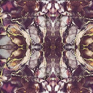 TECIDO TULE DE MALHA MÁRMORE FLUORESCENTE ROXO E DOURADO PARA CONFECÇÃO DE VESTIDOS, SAIAS, BLUSAS, ETC