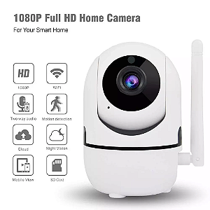 Camera Inteligente Ip Wifi 1080p Giratria 360 Ley-20 Lehmox