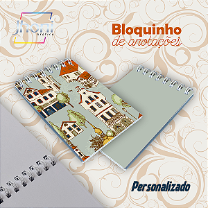 Bloquinho de Anotações Com Wire-o Personalizado