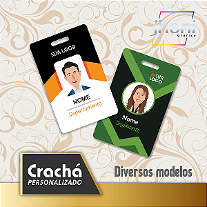 Crachá 54x85mm Personalizado 10 unidades