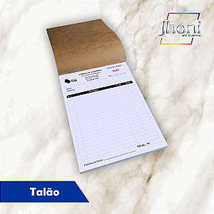 Talão 148x210mm A5 4/0 2 Vias 2 un