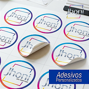 Adesivo Redondo 5x5cm 250 un Personalizado