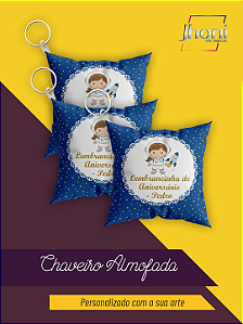 Chaveiro Almofada 7x7cm Personalizado