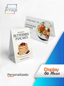 Display de Mesa 10x15cm Personalizado