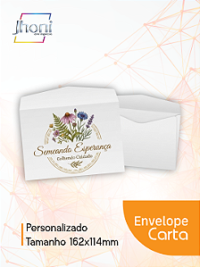 Envelope Carta 162x114mm 100 un Personalizado