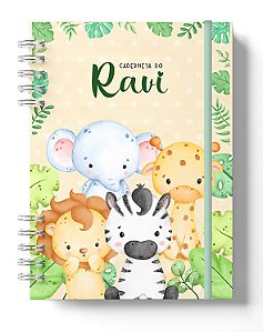 Caderneta de  Saúde Safári Menino / Personalizado