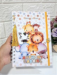 Caderneta de Saúde Safari colorido/ Personalizado