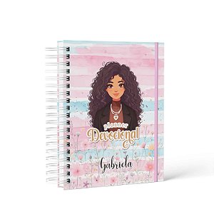 Planner Devocional - MENINA Cacheada/ Personalizado