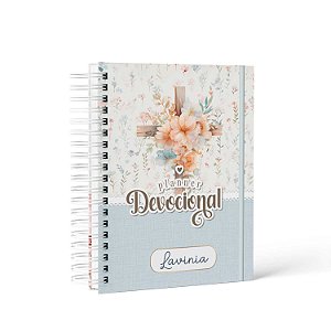 Planner Devocional - Cruz flores/ Personalizado