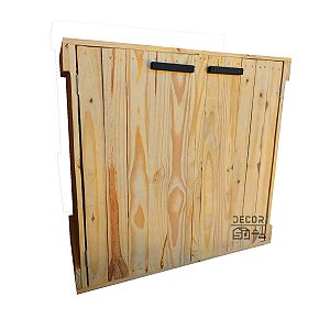 Armário de Pallet 80x80x42 cm
