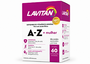 Lavitan A-Z Mulher Suplemento Vitamínico 60 Comprimidos