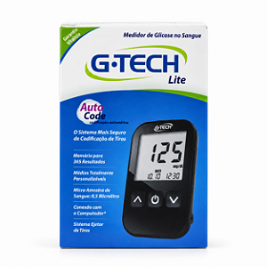 Medidor de Glicose G-Tech Free Lite para Diabetes Monitoramento da Glicemia