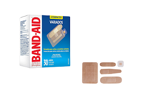Curativo Band Aid Variados 30 unidades