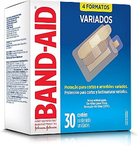 Curativo Band Aid Variados c/30 unidades