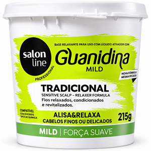 Alisante Salon Line Cabelos Médios e Finos Guanidina
