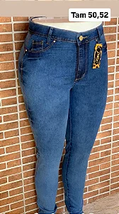 Calça jeans Plus size com laycra