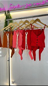 Conjunto Shorts e Blusinha Amarrar Costas G