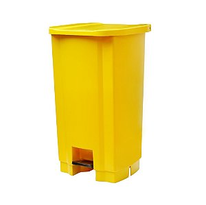 LIXEIRA AMARELA 100L PEDAL TONK - REF.:2203071030