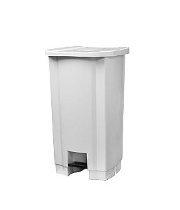 LIXEIRA BRANCA 100L PEDAL TONK - REF.:2203071036