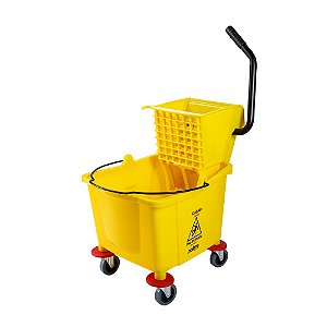 CARRO BALDE 32L (C/ESPR. CABO INCLINADO PRETO) AMARELO - NOBRE REF.:60725