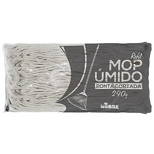 MOP UMIDO REFIL 290GR. ALGODAO PONTA CORTADA - NOBRE REF.:32972