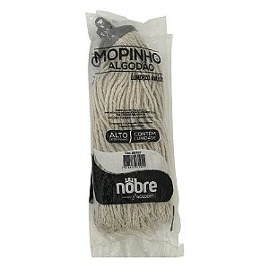 MOPINHO ALGODÃO ROSQUEADO LIMPEZA UMIDA 190G NOBRE - REF.: 28787