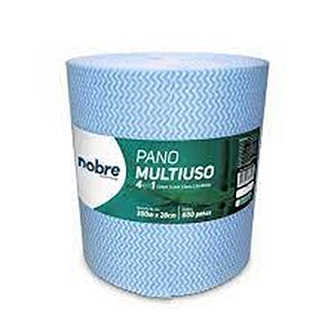 PANO MULTIUSO SLIM (ROLO C/28CM X 300M PICOTADO APROX. 50CM) AZUL - NOBRE REF.:33250
