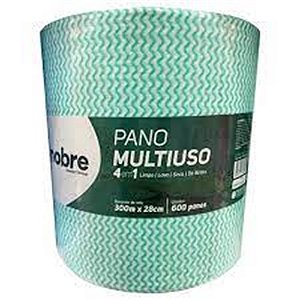 PANO MULTIUSO SLIM (ROLO C/28CM X 300M PICOTADO APROX. 40CM) VERDE - NOBRE REF. 33253
