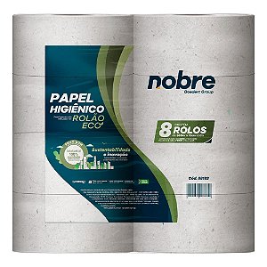 PAPEL HIGIENICO ROLAO C/8X10CM.X300M. (FARDO / RECICLADO) - NOBRE REF.:58182