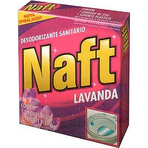 PEDRA SANITARIA LAVANDA NAFT C/SUPORTE 25GR