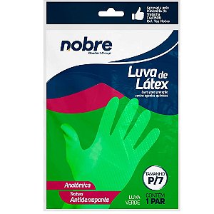 LUVA DE BORRACHA/LATEX SL "P" VERDE CA 41506 - NOBRE REF.:37972