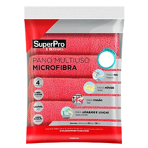 PANO MICROFIBRA MULTIUSO VERMELHO SUPERPRO REF.: SP9324VR