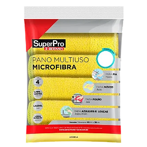PANO MICROFIBRA MULTIUSO AMARELO SUPERPRO REF.: SP9324AM