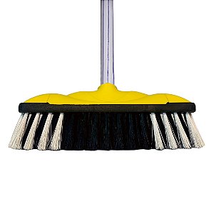 VASSOURA PELO SINTETICO COM CABO 96 TUFOS AMARELO REF.: 60040115