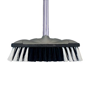 VASSOURA PELO SINTETICO COM CABO 96 TUFOS CINZA REF.:60040116