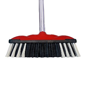 VASSOURA PELO SINTETICO COM CABO 96 TUFOS VERMELHA REF:.60040117