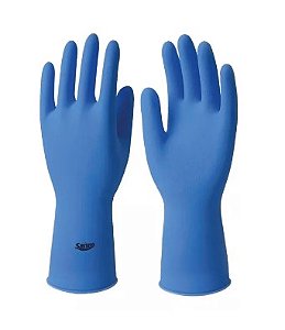 LUVA SANRO LATEX AZUL LIGTH TAM M CA46878
