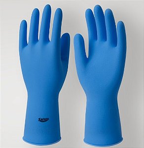 LUVA SANRO LATEX AZUL LIGTH TAM G CA46878
