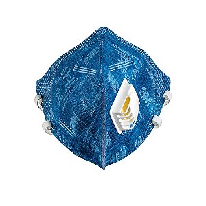 RESPIRADOR 3M 9822 PFF2 CA 41515 DOBRAVEL AZUL COM VALVULA